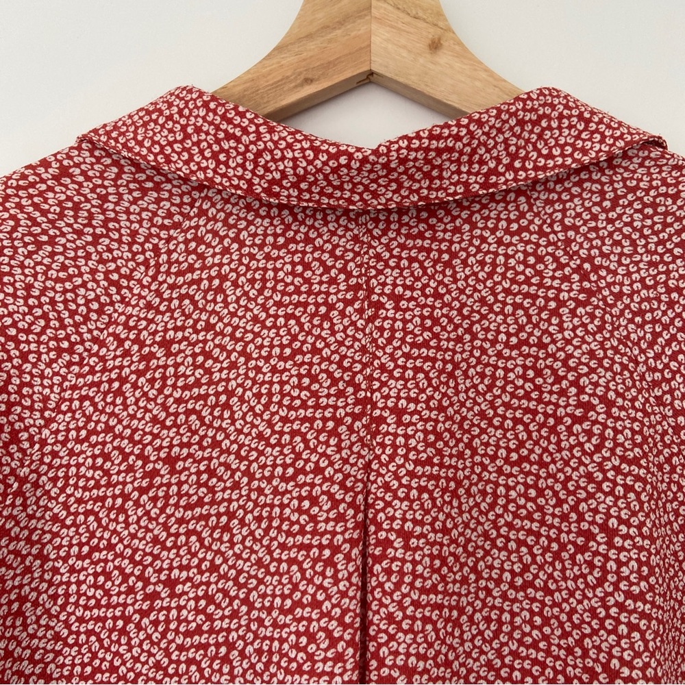 Red Patterned Women's Top - Picture 7 of 14